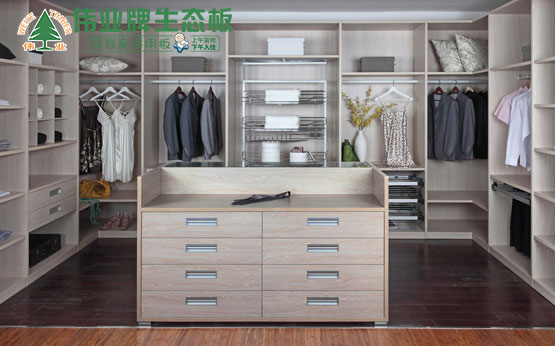 中国生态板十大品牌与你分享定制衣柜的类型