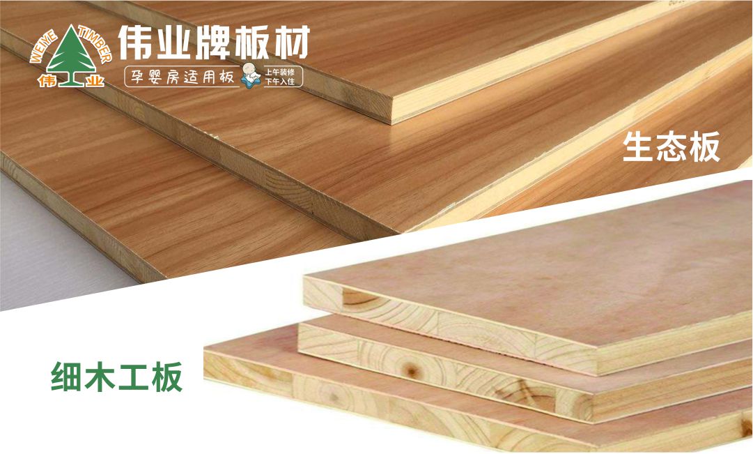 细木工板和生态板的区别
